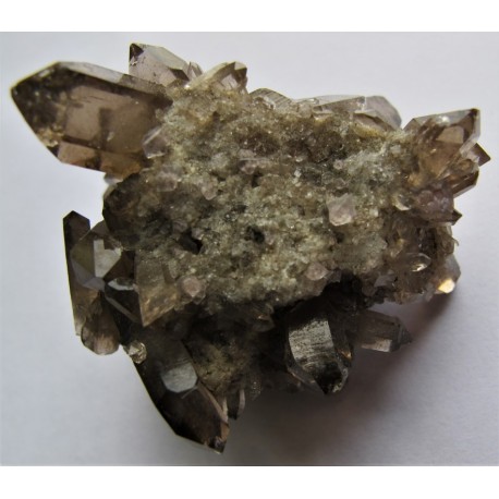 Rosafluorit xx, Rauchquarz (Schwimmer)